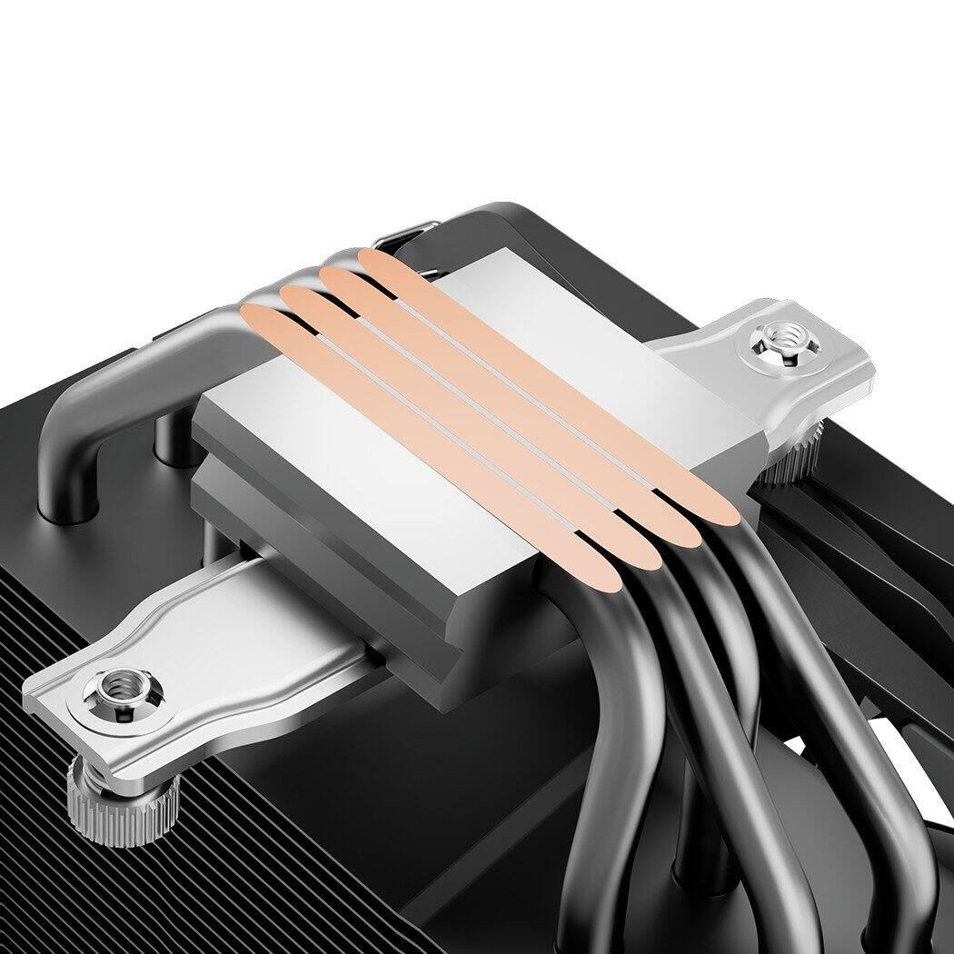 Alt View 2. PCCOOLER - K4 BK CPU cooler, 130mm booster fan - Black.