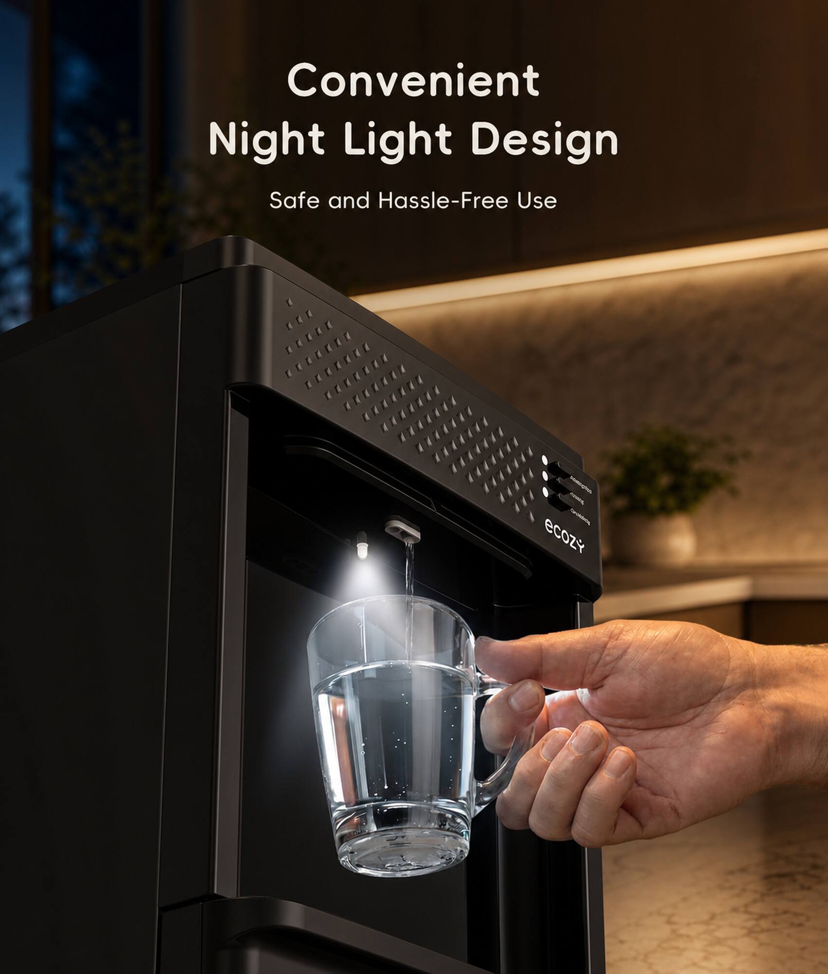 Convenient Night Light Design  
Safe and Hassle-Free Use