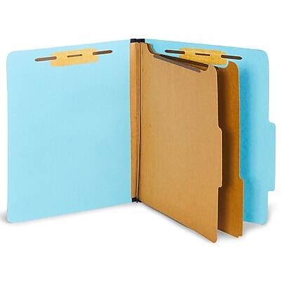 "Staples - Pressboard Classification Folder, 2-Dividers, 2 1/2"" Expansion, Letter Size, 20/Box - Light Blue" price history on PriceWatchPro