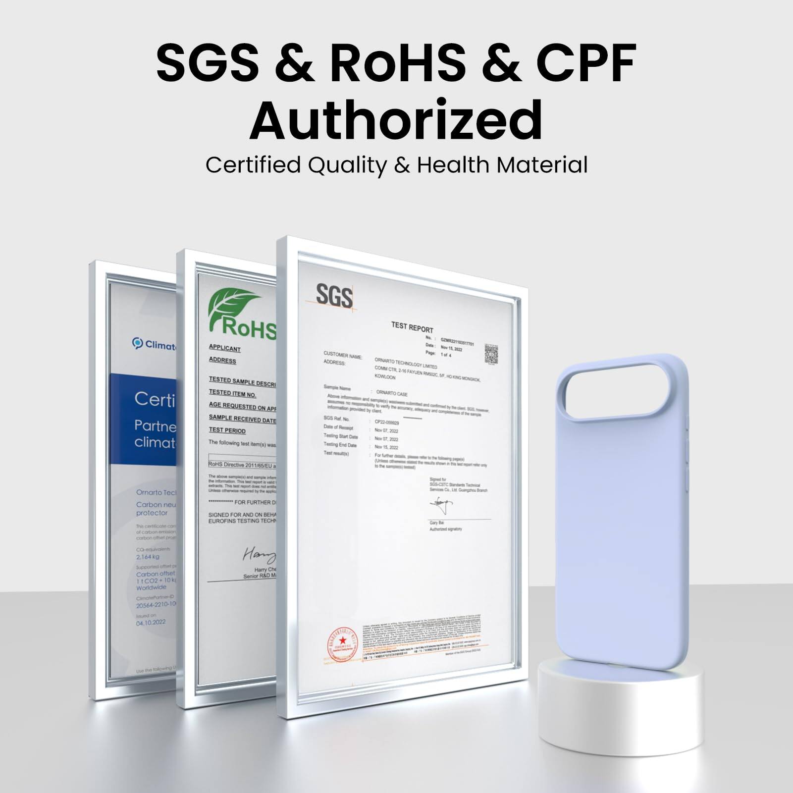 SGS & RoHS & CPF Authorized  
Certified Quality & Health Material  

Climat  
Certified Partner  

RoHS  
Certified Partner  

SGS  
TEST REPORT  

APPLICANT  
ADDRESS  

TESTED SAMPLE DESCRIPTION  

TESTED ITEM NO  

AGE REQUESTED ON  

SAMPLE RECEIVED DATE  

TEST PERIOD  

The following test items were tested in accordance with the requirements of the RoHS Directive 2011/65/EU.  

This certificate is issued for the purpose of compliance with the requirements of the RoHS Directive 2011/65/EU.  

This certificate is not valid for any other purpose.  

This certificate is not valid for any other purpose.  

This certificate is not valid for any other purpose.  

This certificate is not valid for any other purpose.  

This certificate is not valid for any other purpose.  

This certificate is not valid for any other purpose.  

This certificate is not valid for any other purpose.  

This certificate is not valid for any other purpose.  

This certificate is not valid for any other purpose.  

This certificate is not valid for any other purpose.  

This certificate is not valid for any other purpose.  

This certificate is not valid for any other purpose.  

