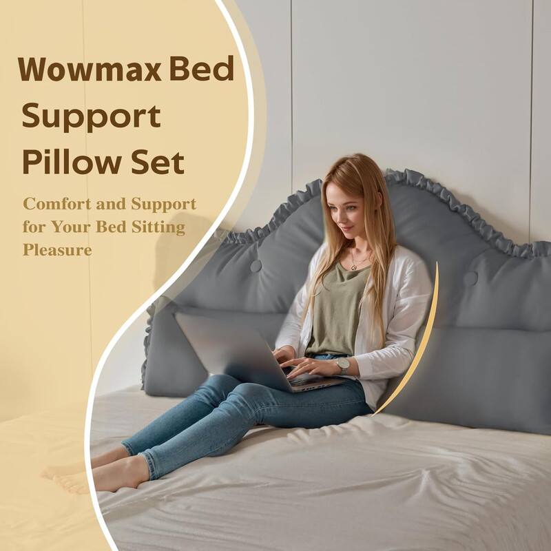 Wowmax Bed Support Pillow Set  
Comfort and Support for Your Bed Sitting Pleasure