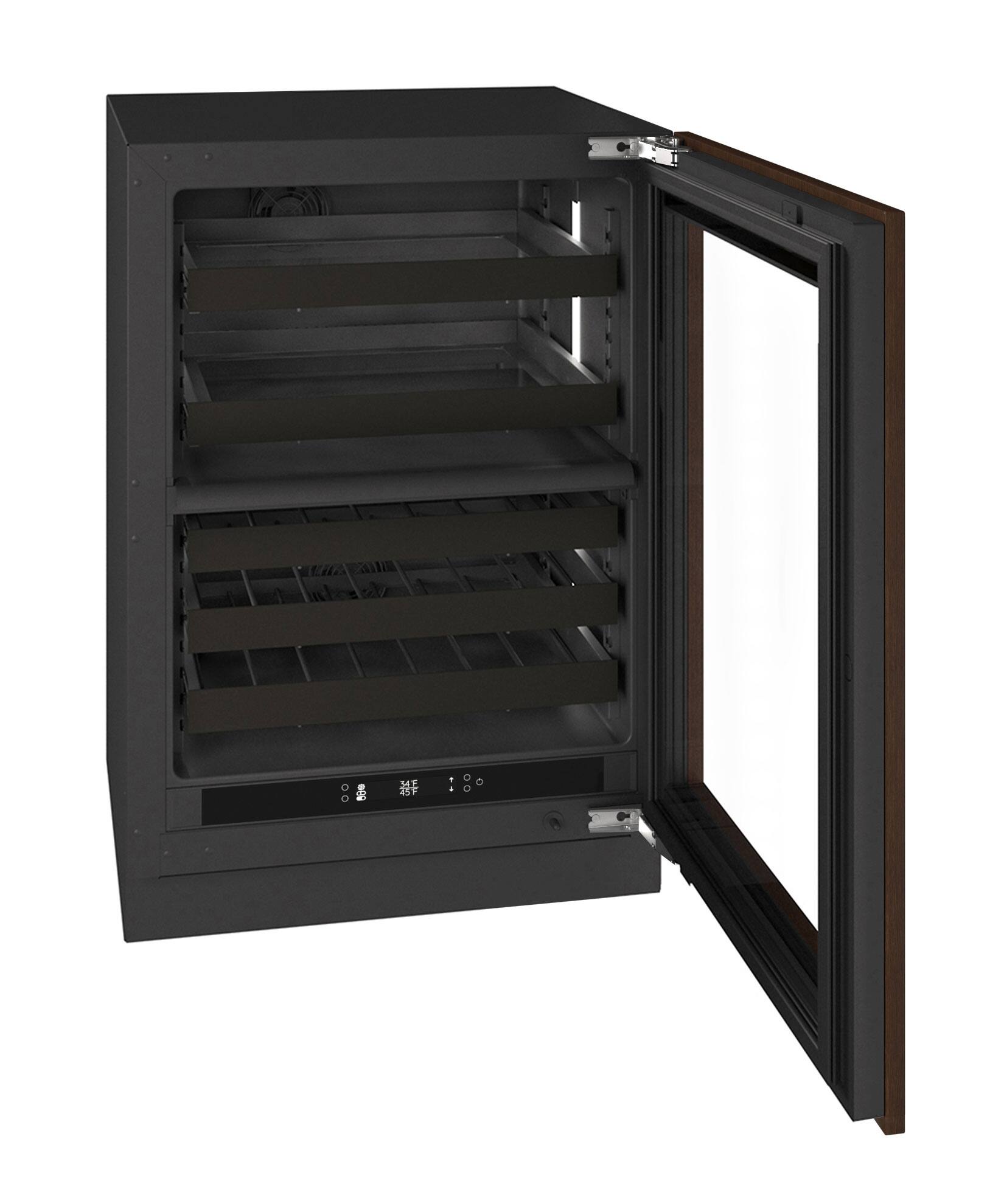 Alt View 3. U-Line - U-Line 24"W. 4.6Cu.Ft. Built-In Dual-Zone Beverage Center-Panel Ready Frame/Glass - Integrated Frame.
