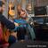 Shown with 38" blue guitar