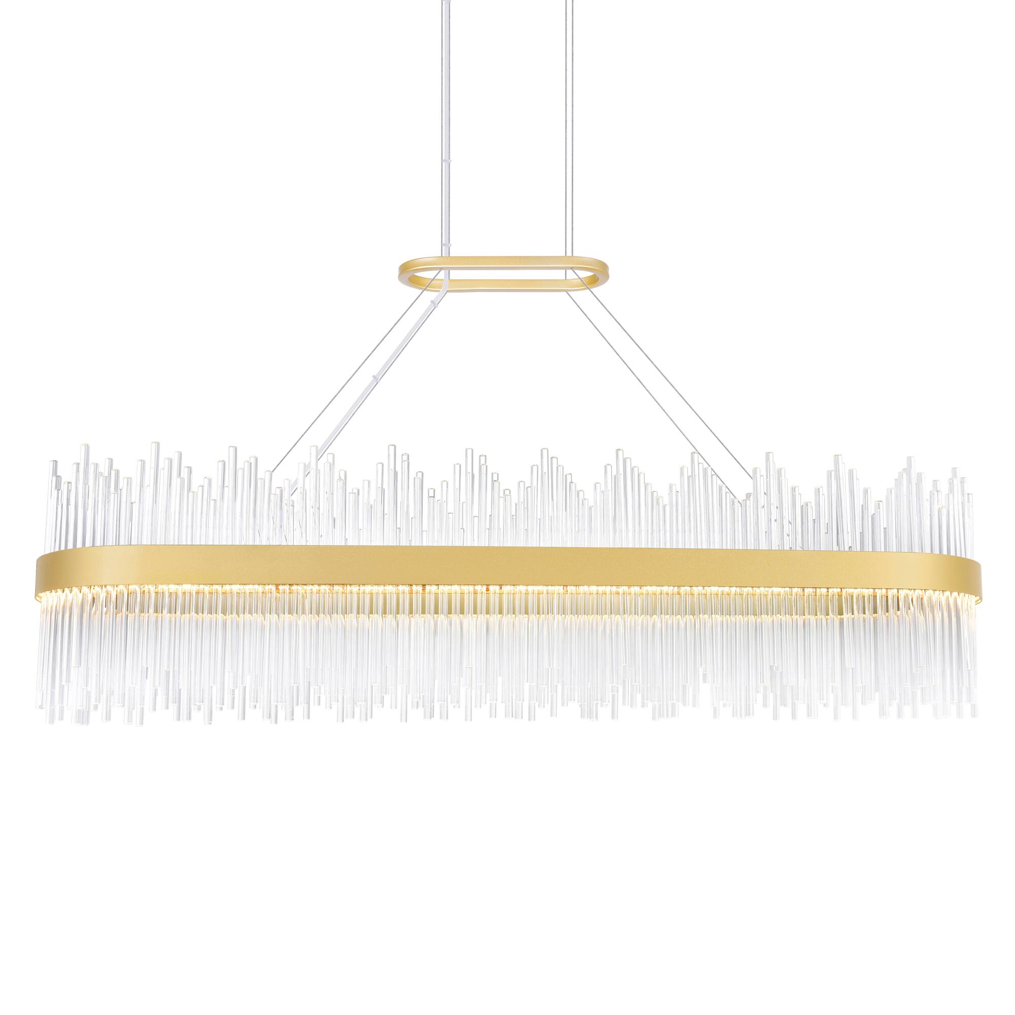 Angle. CWI Lighting - Genevieve LED Chandelier With Medallion Gold Finish - Medallion Gold.