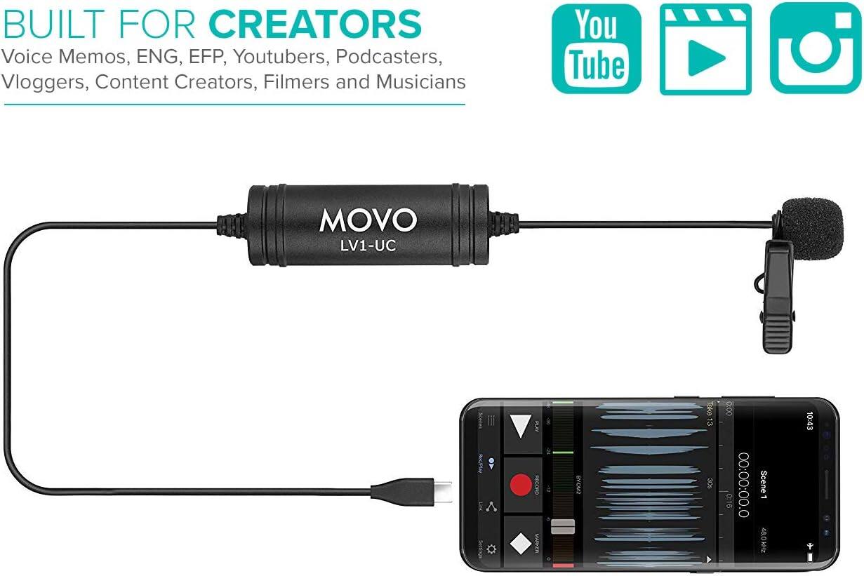 BUILT FOR CREATORS  
Voice Memos, ENG, EFP, YouTubers, Podcasters, Vloggers, Content Creators, Filmmers and Musicians  

You Tube  
MOVO LV1-UC  

Rec/Play  
PLAY RECORD MARKER  

2 BYC2  
Take 13  
soC 0.00  
0:16 : Scene I  
48.0  
ZH 10:43 +