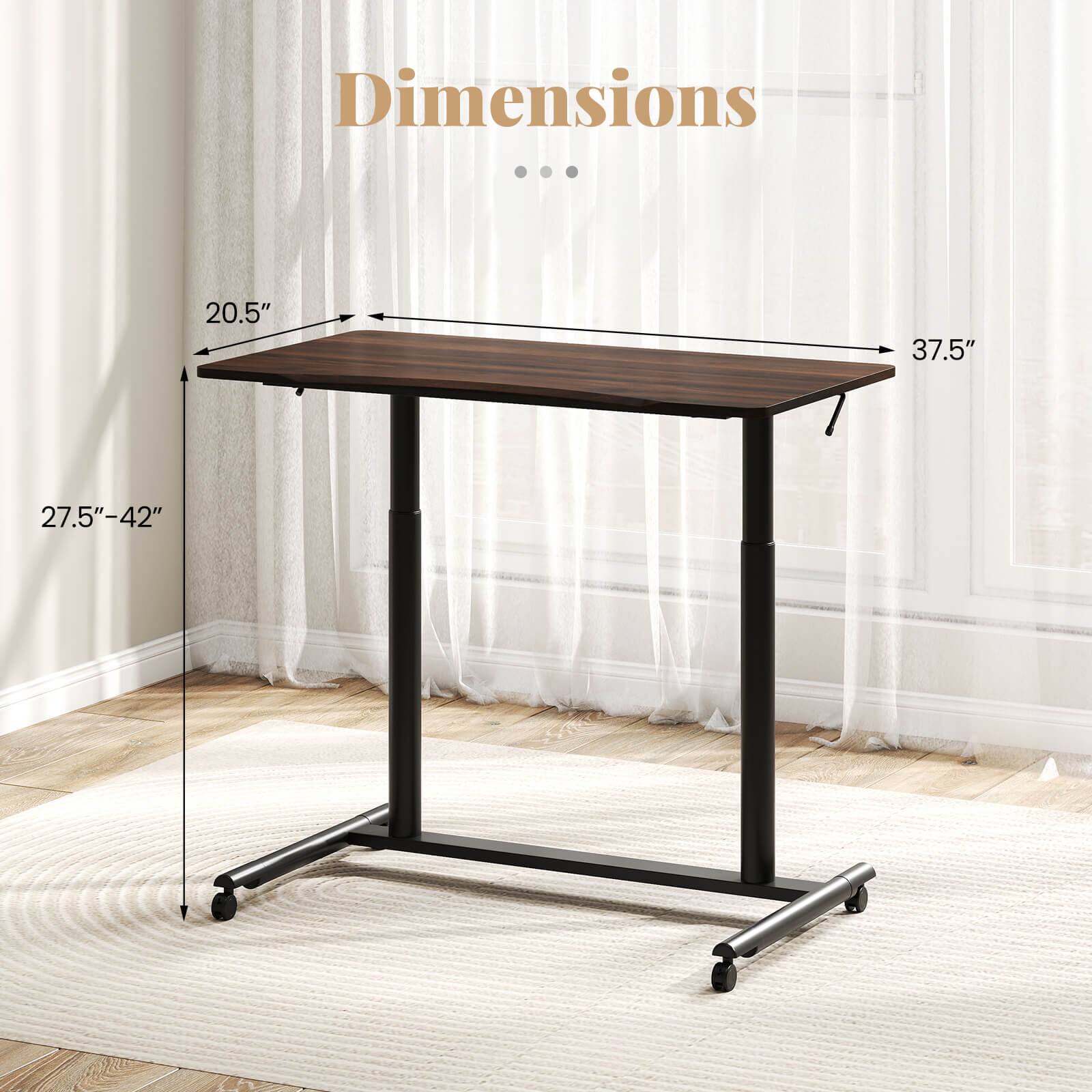 Dimensions  
20.5" x 37.5"  
27.5"-42"