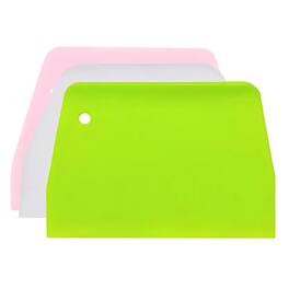 Kitcheniva - Plastic Dough Scrapper and Chopper 3 Pcs