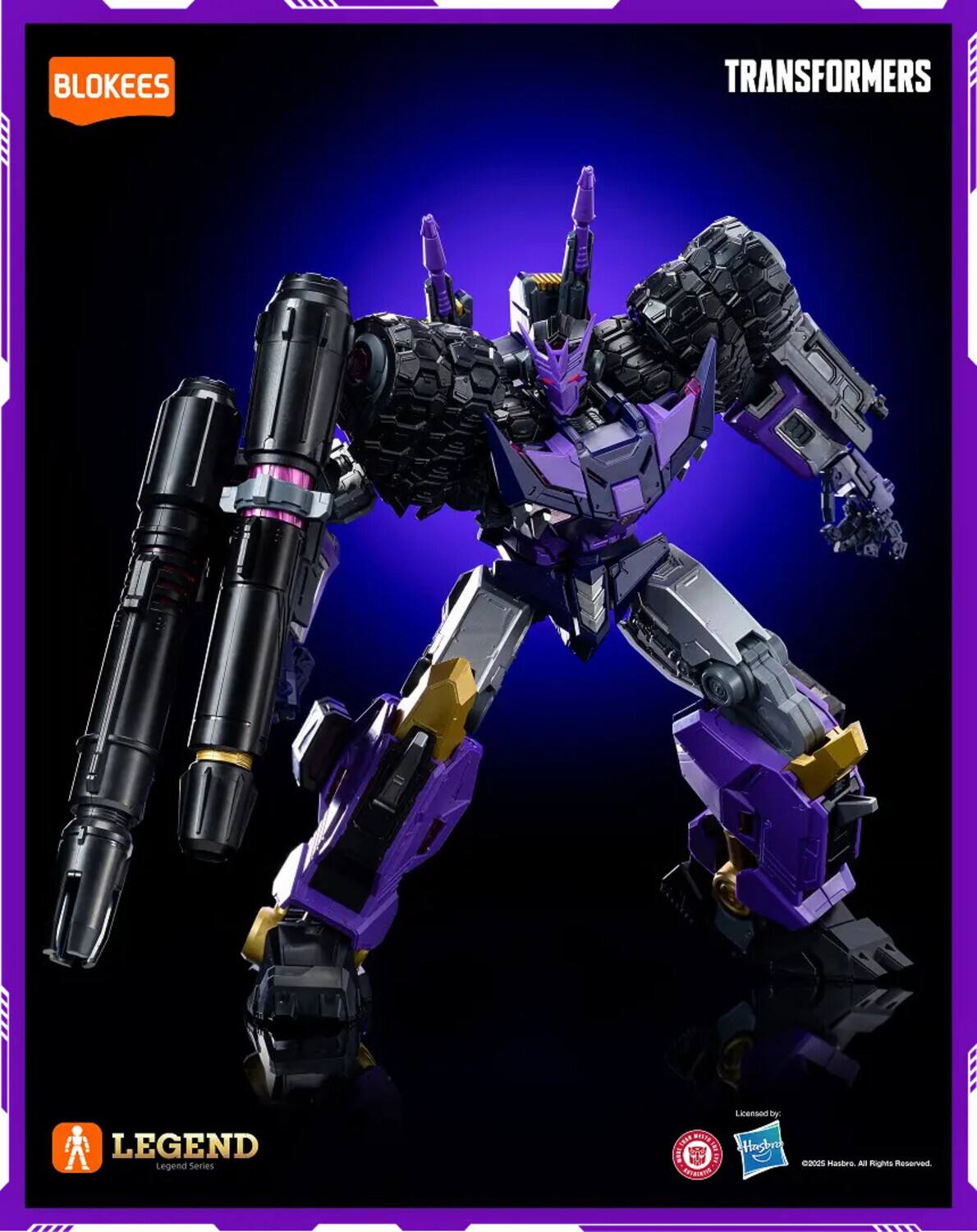 BLOKEES TRANSFORMERS LEGEND Legend Series Licensed - a ARAD I SM Hushnr addes Hashro - Knights Reserved AAE