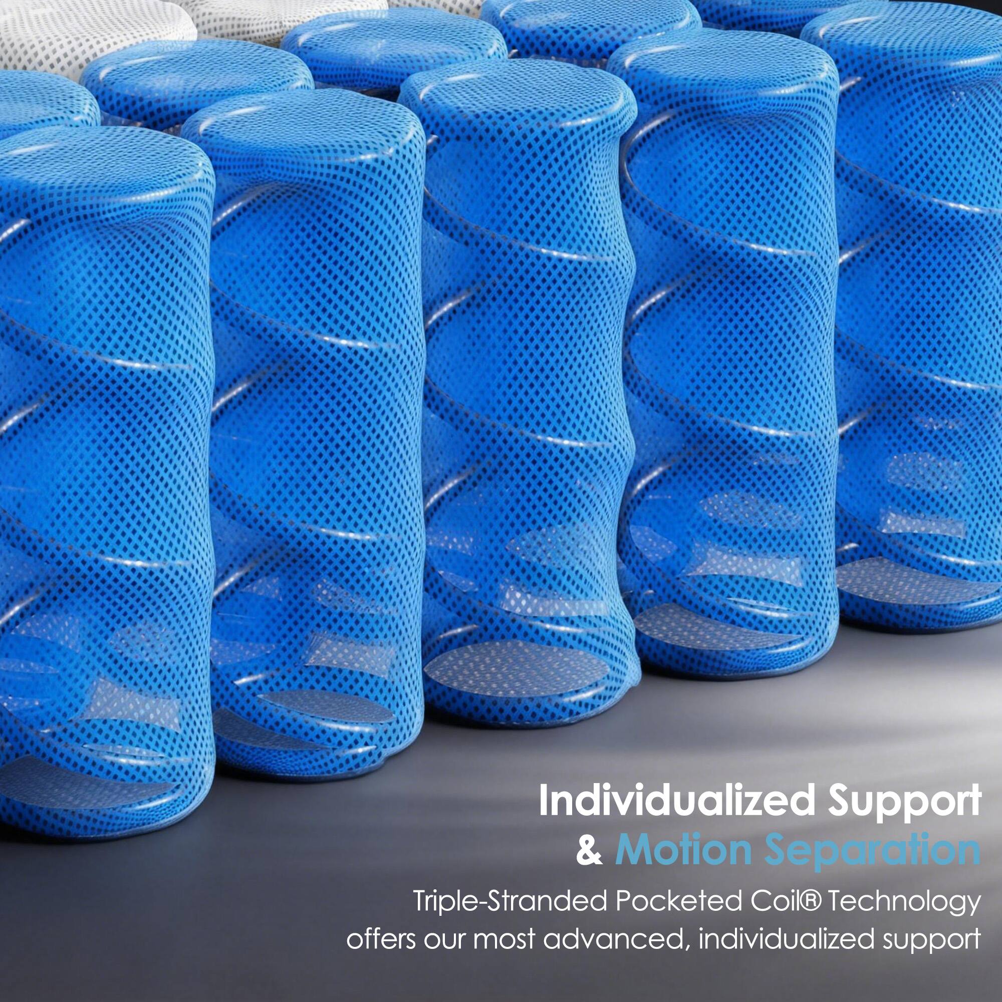 Individualized Support & Motion Separation

Triple-Stranded Pocketed Coil® Technology offers our most advanced, individualized support