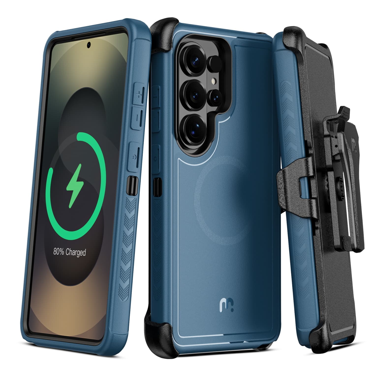 Mybat Pro - Maverick Series MagSafe Case w/ Holster for Samsung Galaxy S26 Ultra - Blue