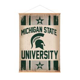 Evergreen Enterprises - Michigan State Spartans 36" x 54" Large Canvas Wall Art Tapestry with Wood Frame - Multicolor