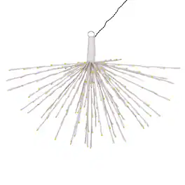 Vickerman - 240Lt x 32" White Starburst Yellow 5mm LED Lights.