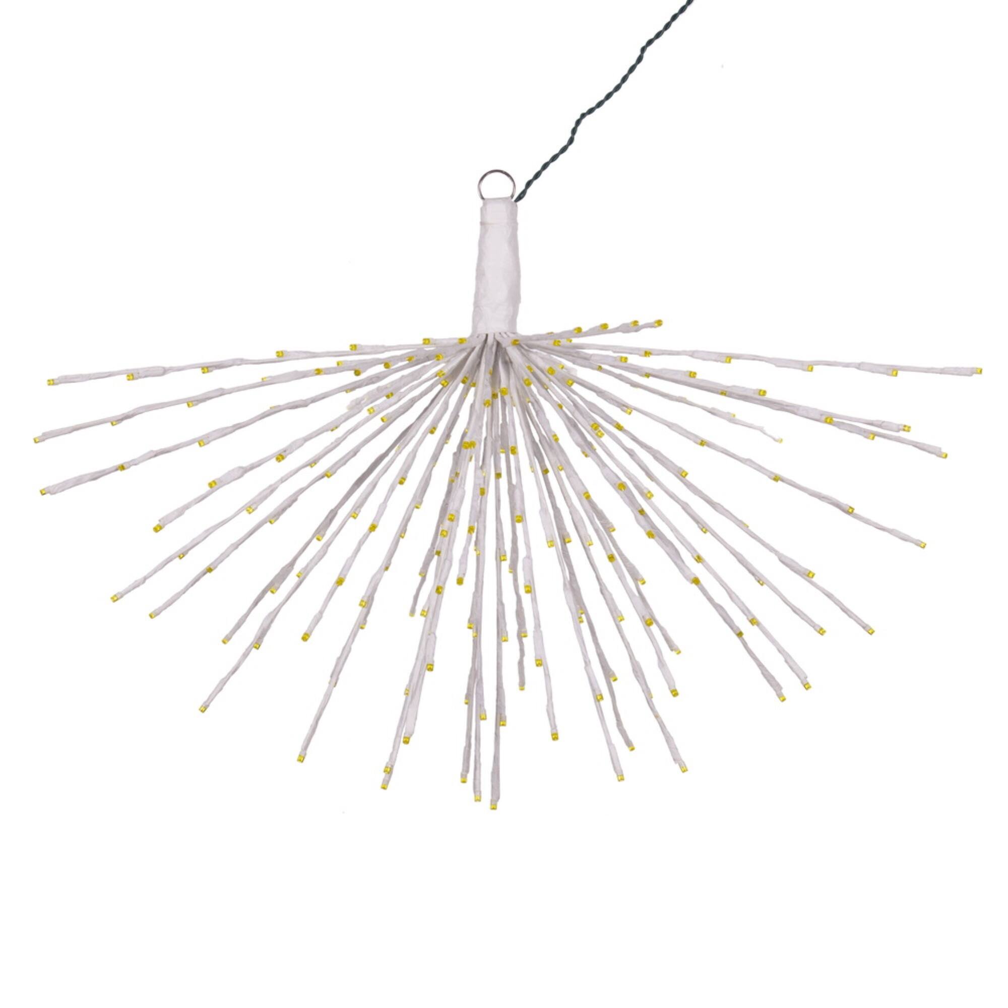 Front. Vickerman - Vickerman 240Lt x 32" White Starburst Yellow 5mm LED Lights..