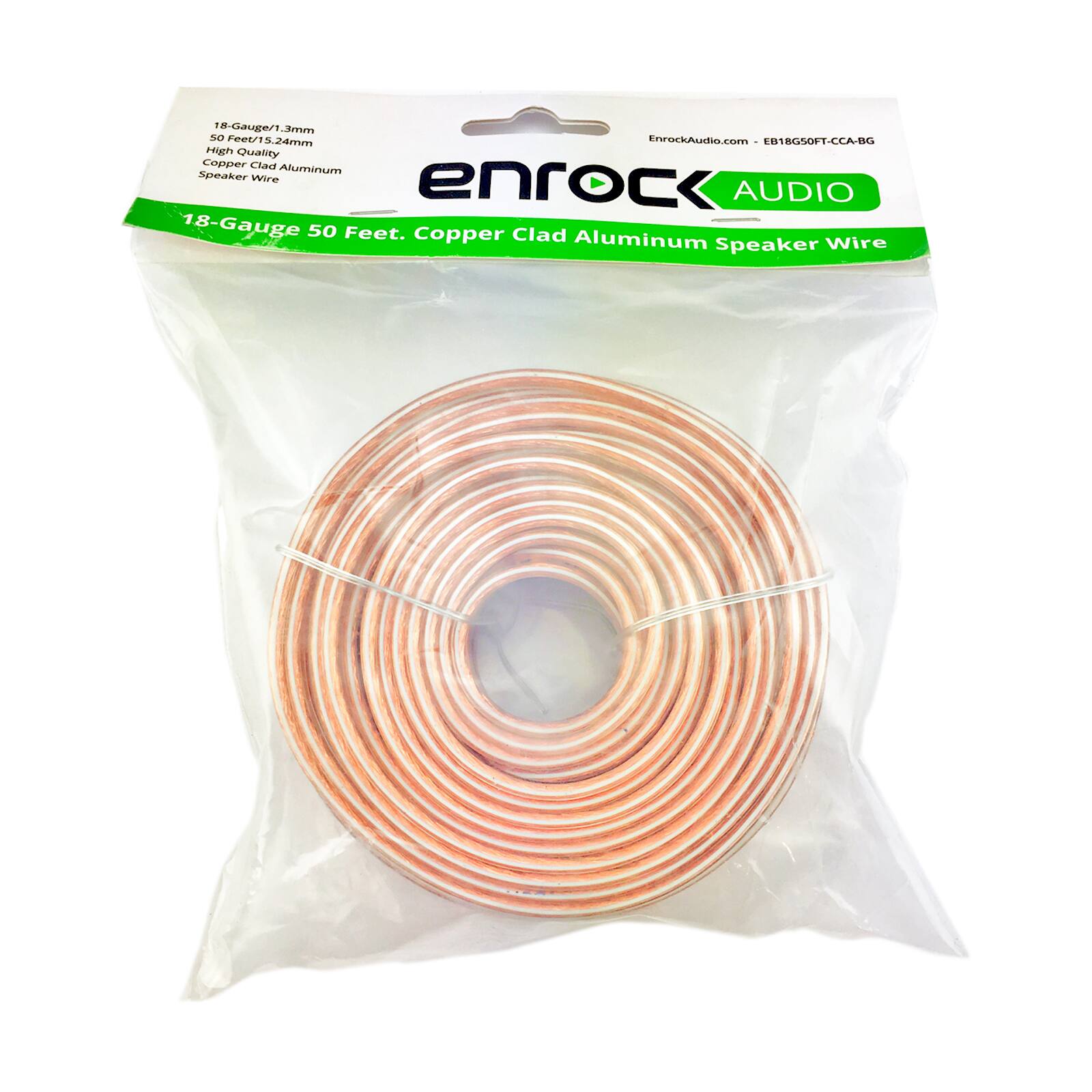 T8-Gauge 1.3mm so Feet/1 Feet/15.24mm EnrockAudio.com 018GSOFT-CCA-BG FrogP Quality Copper Clad Aluminum Speaker Wire

18-Gauge 50 Feet. Copper Clad Aluminum Speaker Wire

EnrockAudio.com - EB18G50FT-CCA-BG