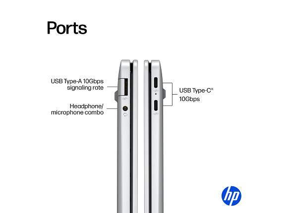 Ports

- USB Type-A 10Gbps signaling rate
- Headphone/microphone combo
- USB Type-C* 10Gbps

*hp