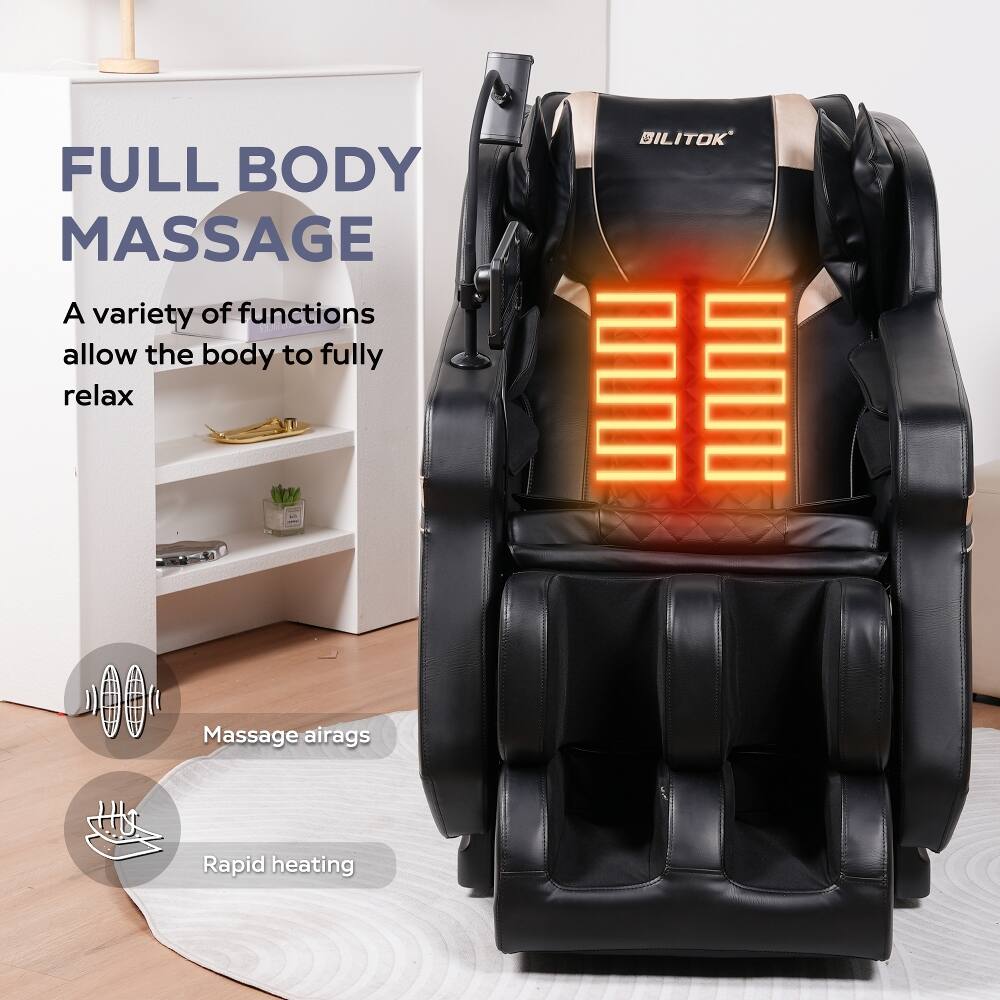 FULL BODY MASSAGE  
A variety of functions allow the body to fully relax  

BILITOK  

Massage airbags  
Rapid heating