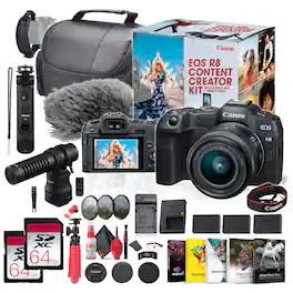 Canon - EOS R8 Camera Content Creator Kit with RF 24-50mm f/4.5-6.3 IS STM Lens - Bundle