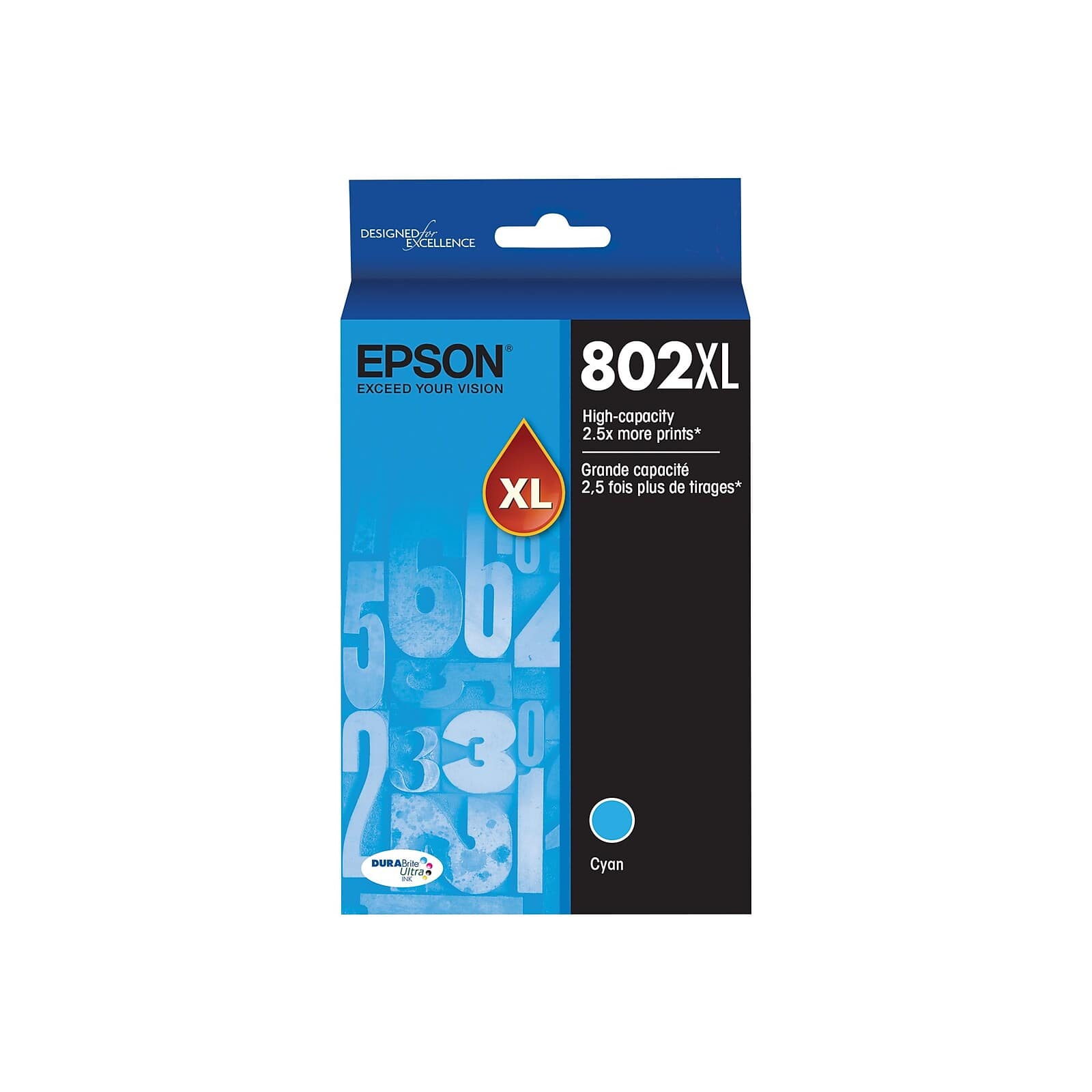 Epson - T802XL High Yield Ink Cartridge (T802XL220-S) - Cyan