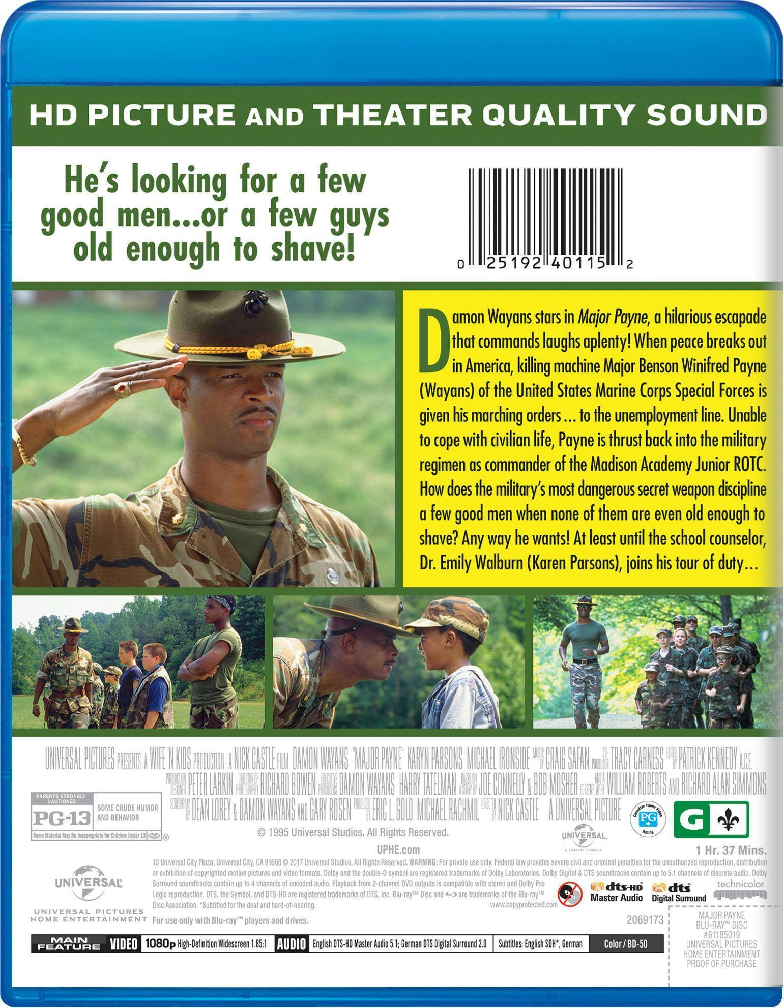 Back. Major Payne [Blu-ray].