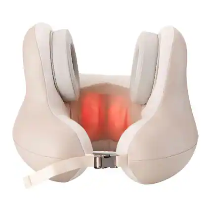 Front. Cluzine - Bluetooth Music U-Shaped Massage Pillow Neck Heating Portable Noise Reduction Sleep Pillow.