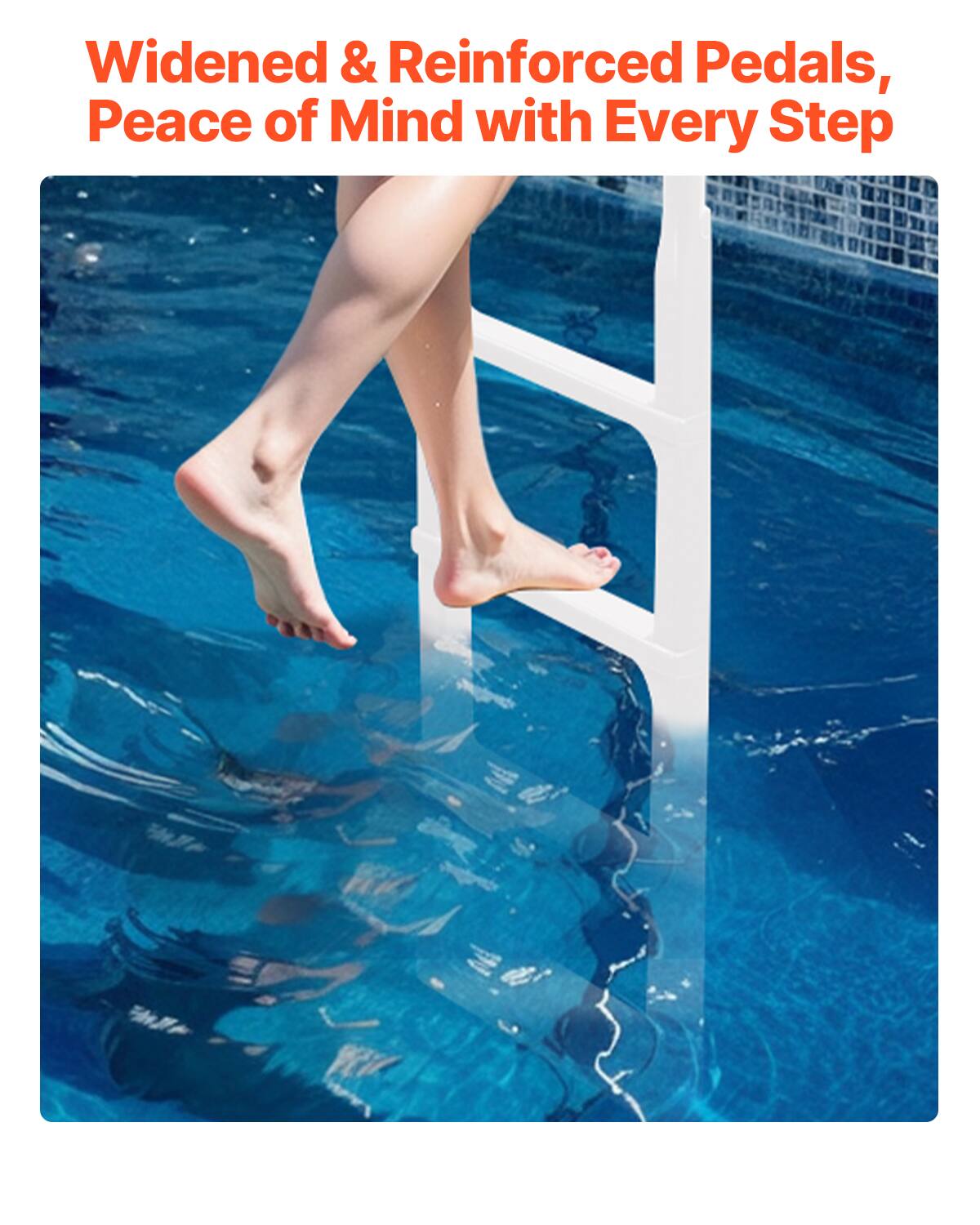 Widened & Reinforced Pedals,  
Peace of Mind with Every Step