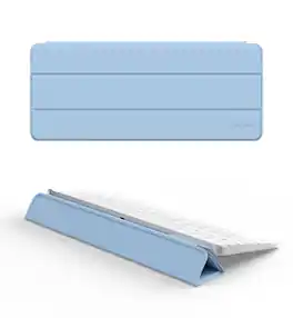 Dexnor - Case for Apple Magic Keyboard with Touch ID/Lock Key 2021/2024, Dust-Proof Protective Slim Leather Keyboard Cover - Light Blue