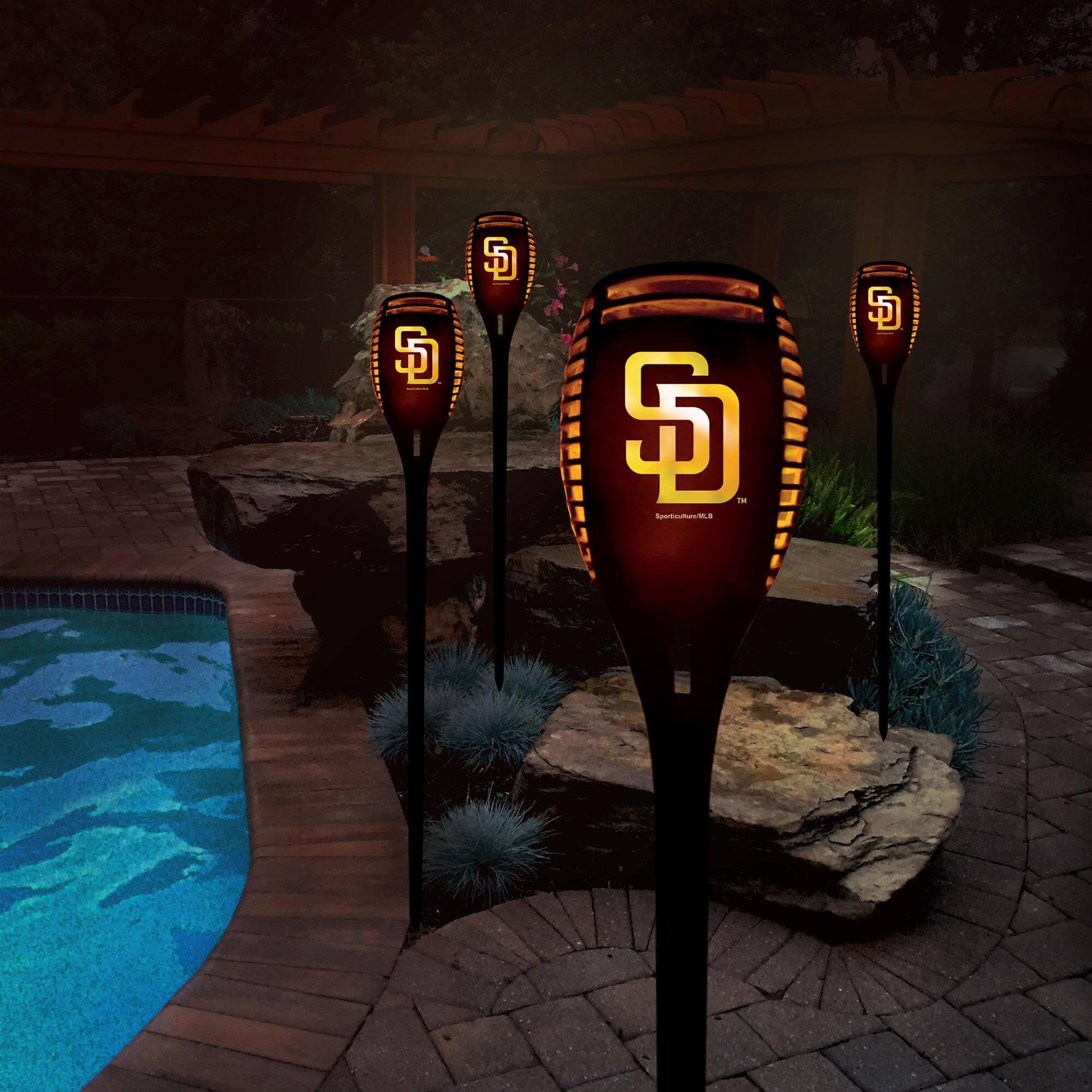 Sporticulture San Diego Padres Team Pride LED Solar Torch Multicolor ...