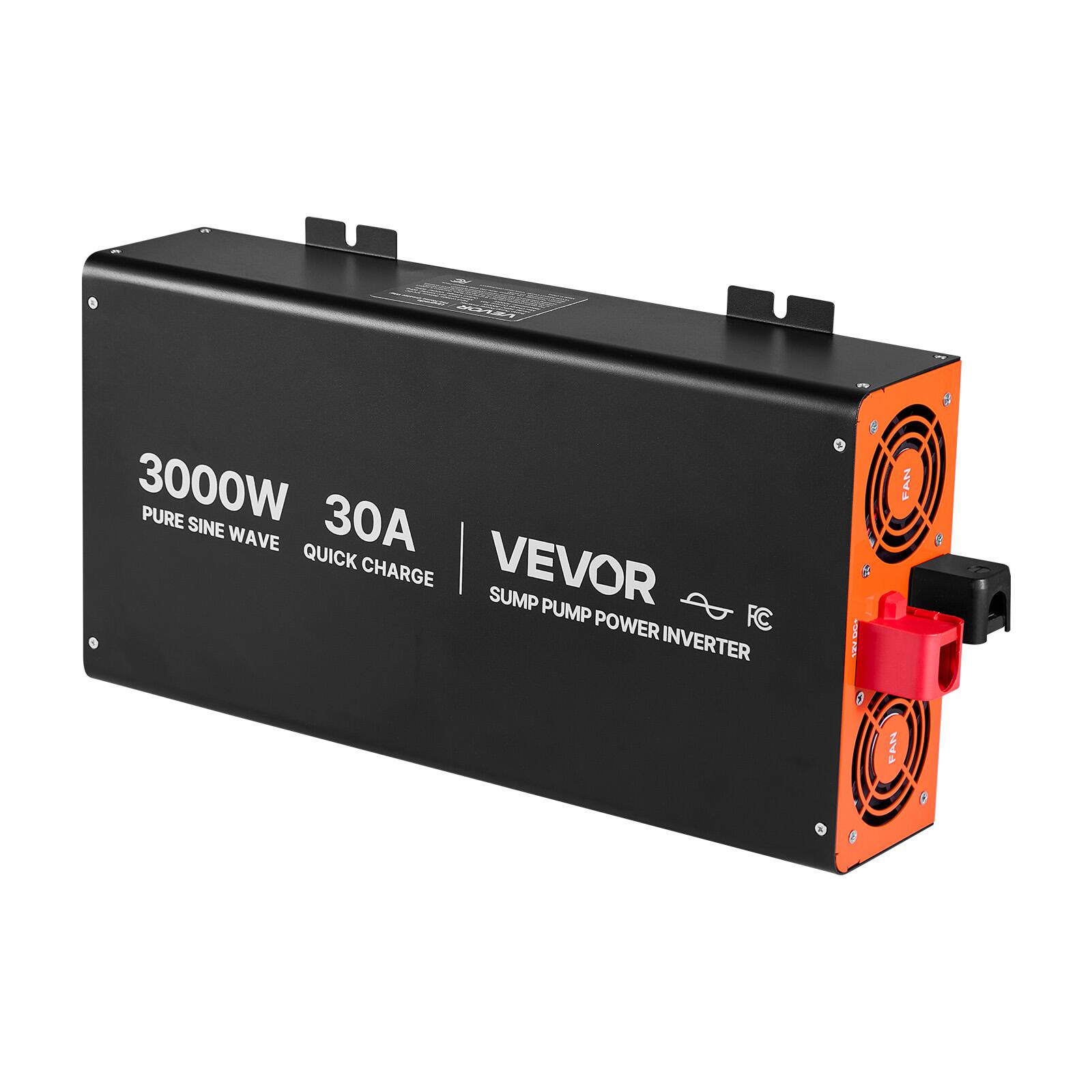 VEVOR  
3000W PURE SINE 30A QUICK CHARGE  
VEVOR SUMP PUMP POWER INVERTER
