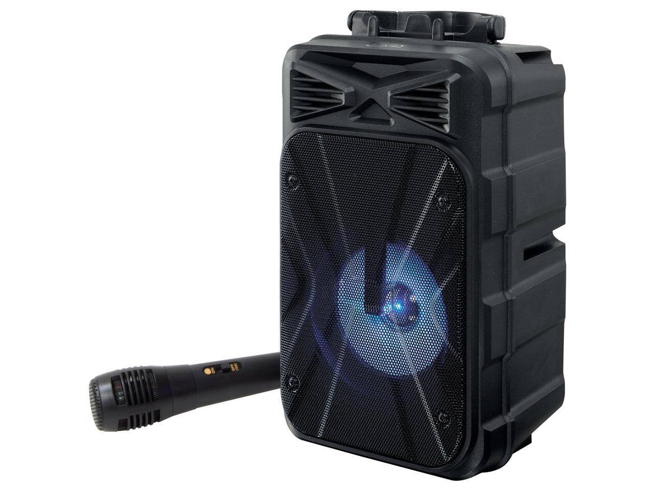 Alt View 6. iLive - iLive Tailgate Party Karaoke Speaker Speaker with Microphone and Carry Handle, ISB202B.