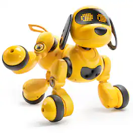 Ruko - 18011 Smart Robot Dog Toy for Kids, Interactive Puppy with Remote & Gesture Control,Gifts for boys and girls - Yellow