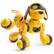 Front. Ruko - 18011 Smart Robot Dog Toy for Kids, Interactive Puppy with Remote & Gesture Control,Gifts for boys and girls - Yellow.
