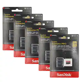 5x Sandisk 128GB Extreme Pro UHS-I Micro SD Up to 200MB/s Read 90MB/s Write