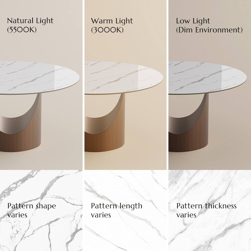 Natural Light (5500K)  
Warm Light (3000K)  
Low Light (Dim Environment)  

Pattern shape varies  
Pattern length varies  
Pattern thickness varies