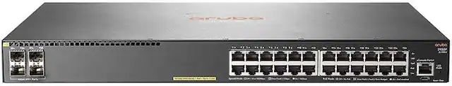 Sure, here is the corrected and grouped text from the image:
---
**Front Panel:**
- **Top Left:**
- 10GBase-SFP+ Ports
- **Top Center:**
- Aruba
- **Top Right:**
- 2930F
- J.L355A
- **Bottom Left:**
- 10GBase-SFP+ Ports
- **Bottom Center:**
- 10GBase-T Ports (Ports 1-32)
- **Bottom Right:**
- Console Port
- LED
- Reset
- **Speed Mode:**
- 10G - 1000M - 100M - 10M
- **Port Mode:**
- 10G - 1000M - 100M - 10M - Auto
- **Power:**
- Flash - Flash / Overvoltage - Overvoltage
---
**Side Panel:**
- **Top:**
- 136 17 124 F0 Ee 914 Y KFA 20 21