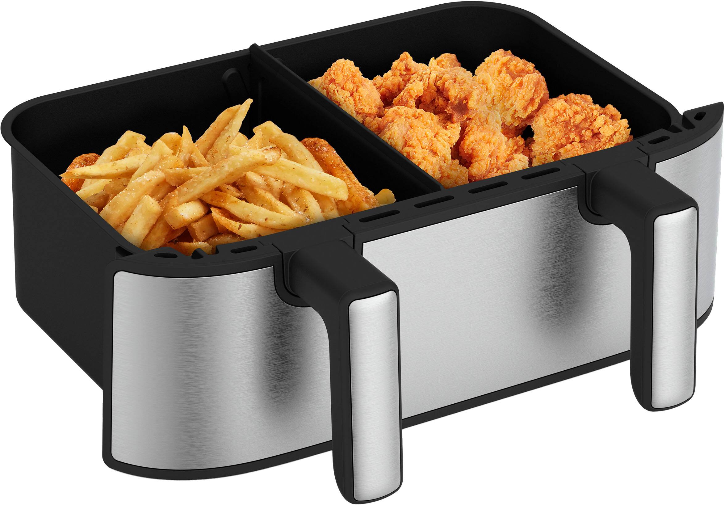 Alt View 13. bella PRO - 4-qt. TriZone Touchscreen Air Fryer with Dual Flex Basket - Stainless Steel.