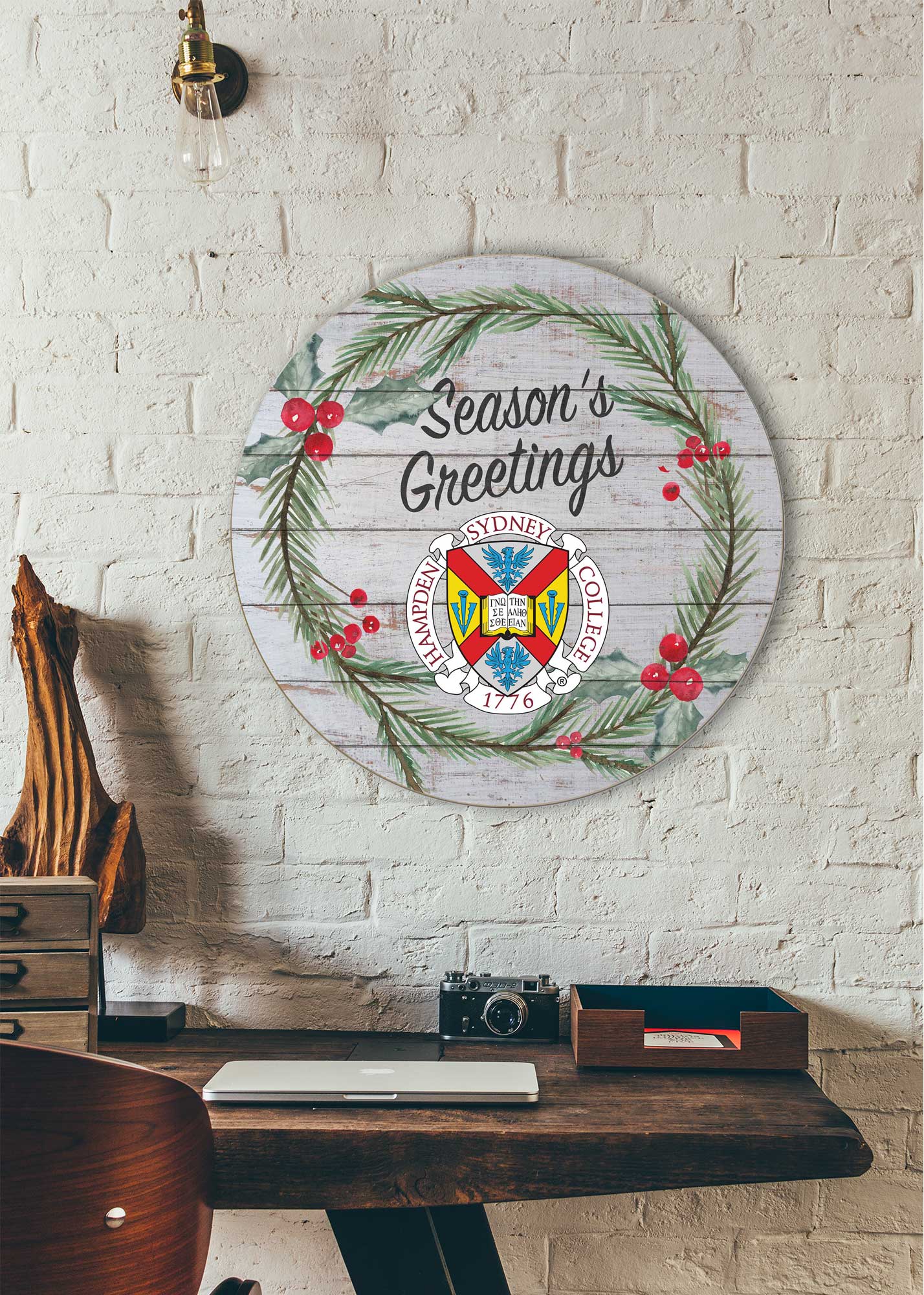 Season's Greetings  
SYDNEY IN THE HAMPDEN!  
IHE SE A MAN COLLEGE  
1776