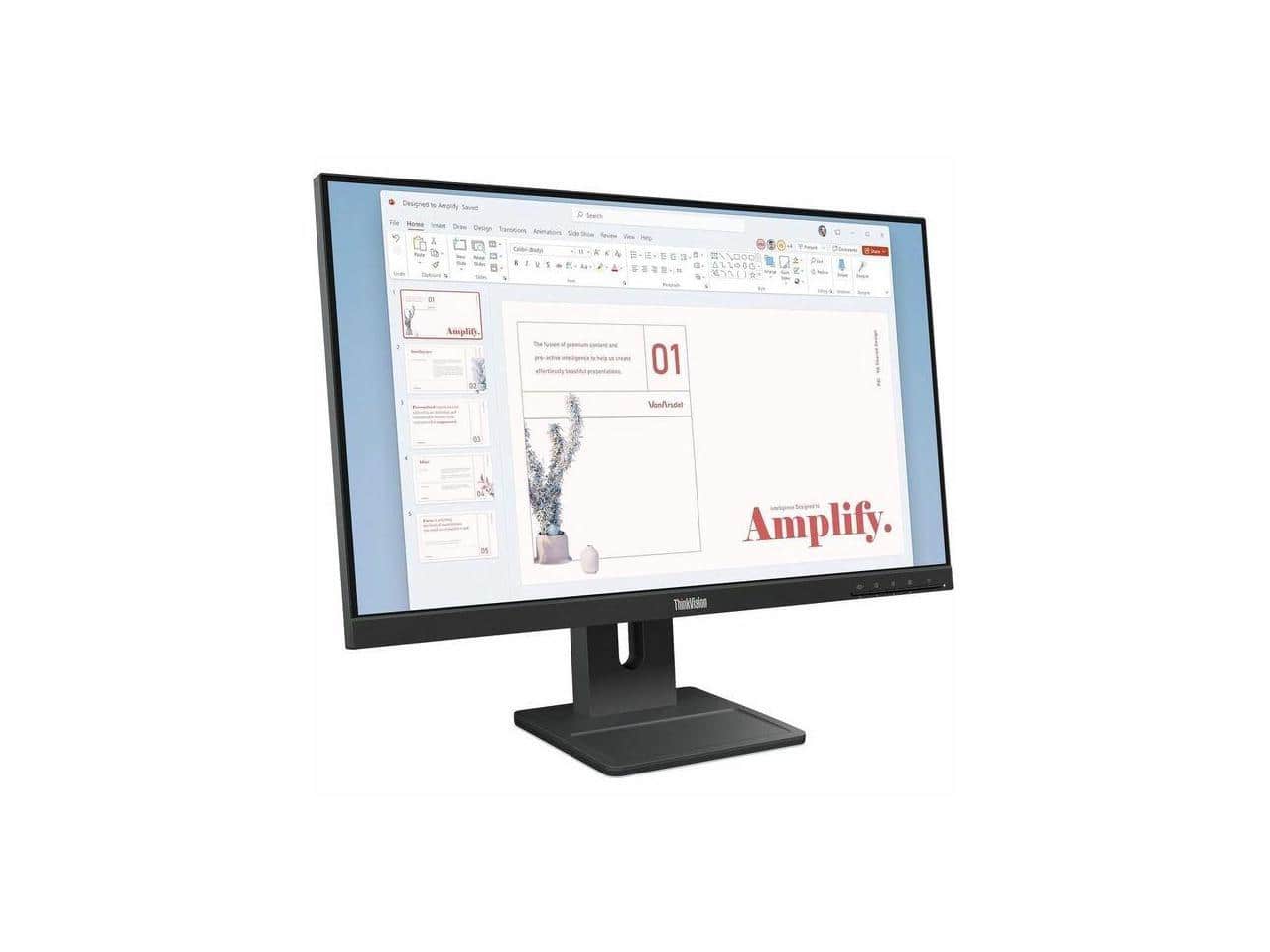 Lenovo - ThinkVision E24-40 24" Full HD IPS Monitor - HDMI/VGA/DP - 100Hz - 4ms - 16.7M Colors - Raven Black