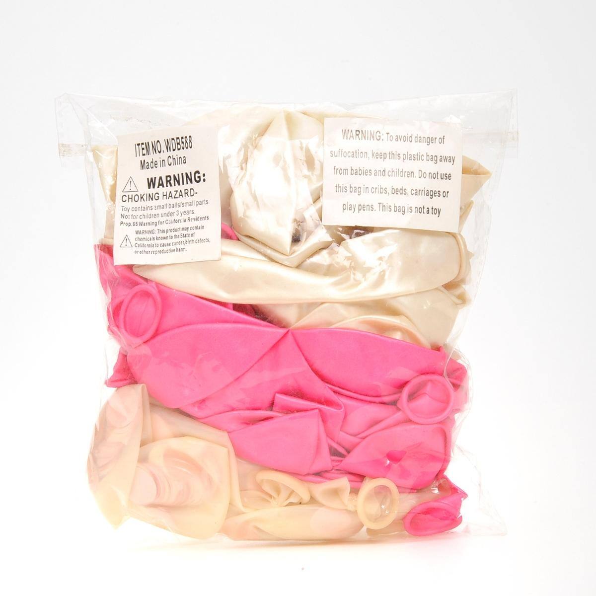 **ITEM NO. WDB588**  
Made in China

**WARNING: CHOKING HAZARD**  
Toy contains small balls/small parts. Not for children under 3 years.  
Props Warning: This product may contain chemicals known to the State of California to cause cancer and birth defects or other reproductive harm.  
California Proposition 65 Warning: www.P65Warnings.ca.gov

**WARNING:** To avoid danger of suffocation, keep this plastic bag away from babies and children. Do not use this bag in cribs, beds, carriages or play pens. This bag is not a toy