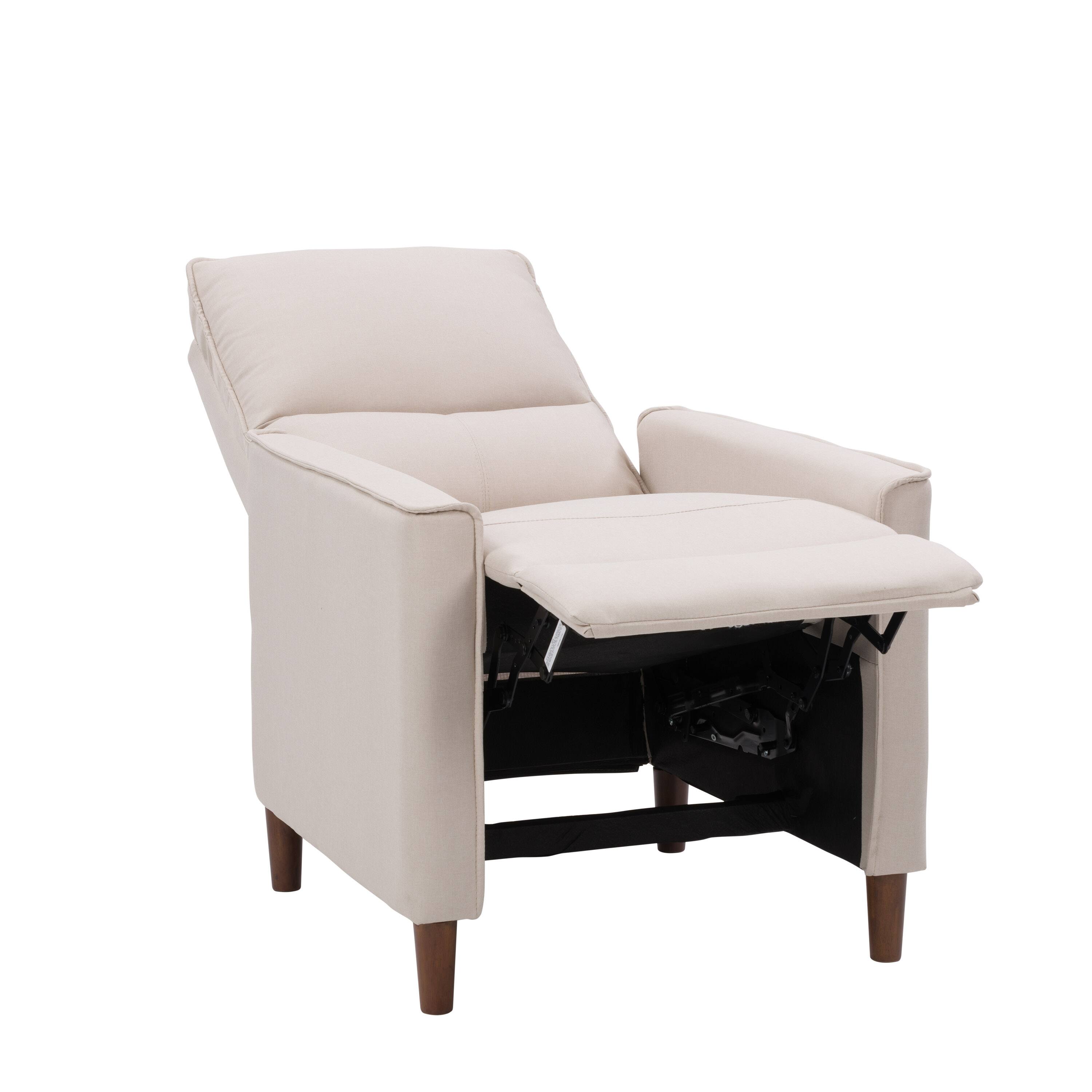 Alt View 12. CorLiving - Alder Manual Fabric Recliner - Beige.