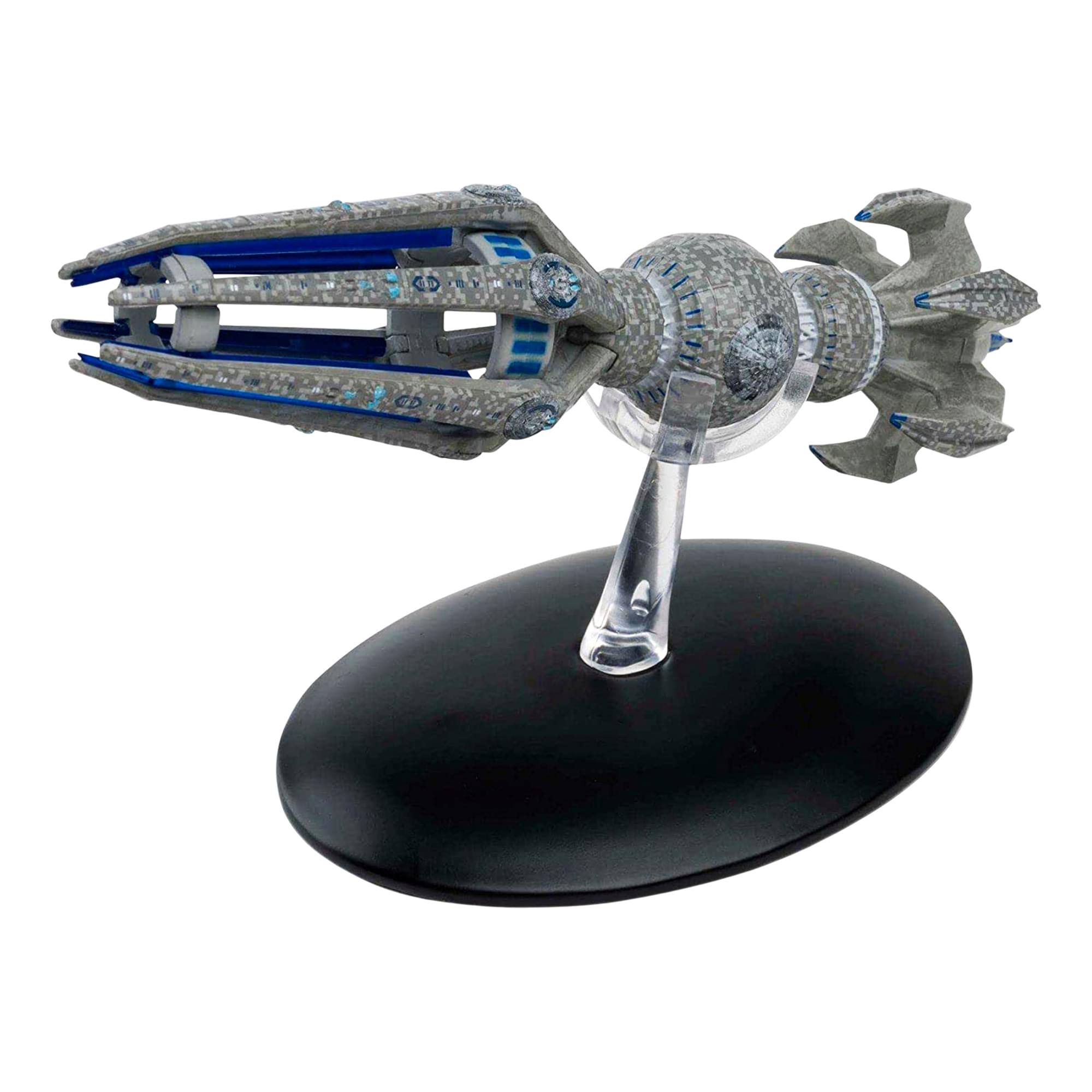Alt View 10. Eaglemoss - Eaglemoss Star Trek Starship Replica | Krenim Temporal Weapon Ship - Blue.