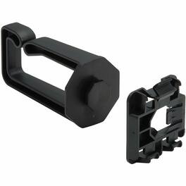 Eaton Tripp Lite Series Cable Management D-Rings for DIN Rails - Multi-Angle, 1U, 2 Pack - Black