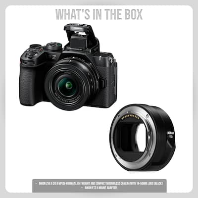 Nikon Z50 II 20.9 MP DX Format Lightweight and Compact Mirrorless Nikon Z50 II 20.9 MP DX Format Lightweight and Compact Mirrorless