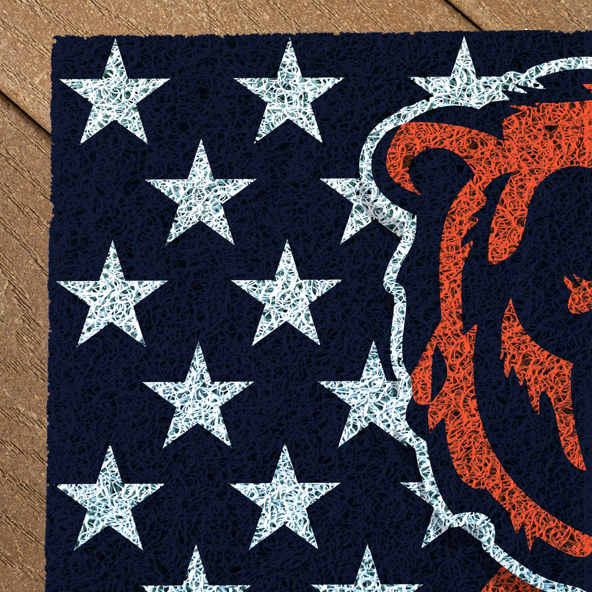 Alt View 2. Evergreen Enterprises - Chicago Bears 16" x 28" Stars & Stripes Patriotic Turf Mat - Multicolor.
