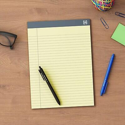 Alt View 7. TRU RED - Achieve Notepad, 8.5" x 11.75", Wide Ruled, 50 Sheets/Pad, 6 Pads/Pack - Canary.