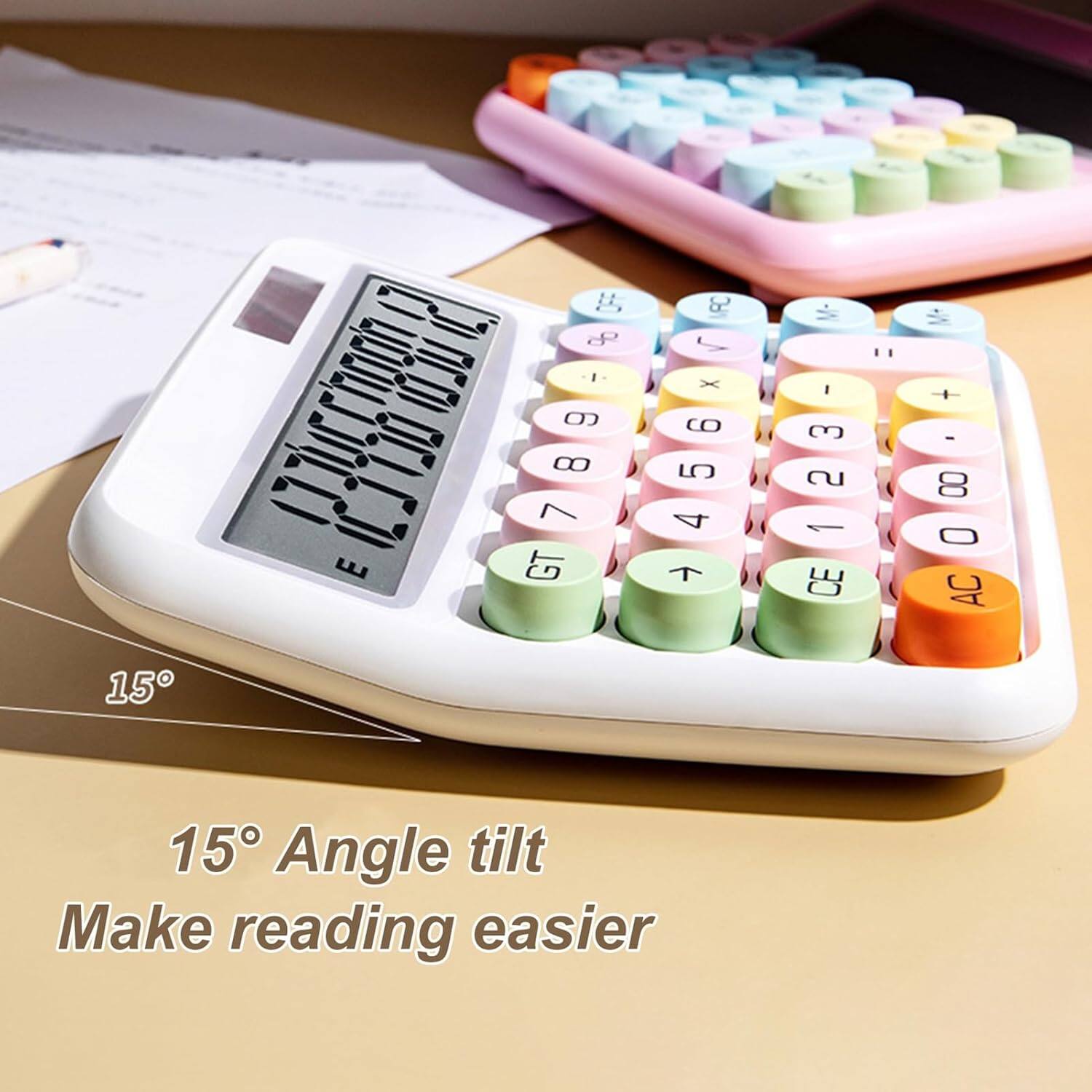 15° Angle tilt  
Make reading easier