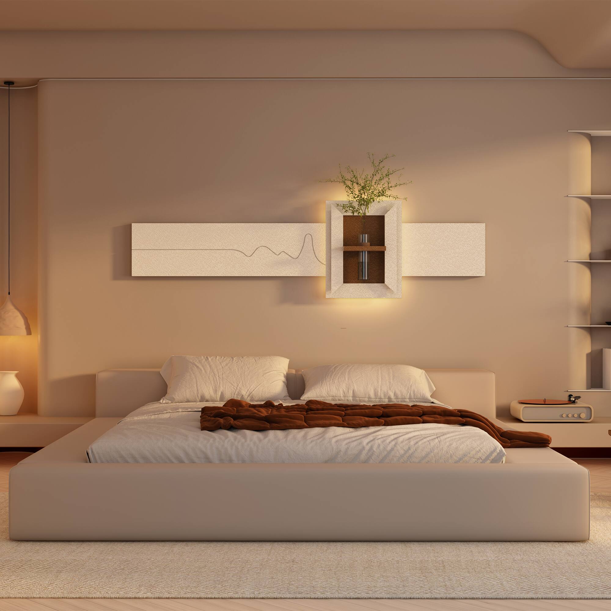 Front. APRILSOUL - Vintage Wall Wood Round Hanging Gear Shape Decorative Mirror Antique White Washed Bathroom Living Room Entryway - White.