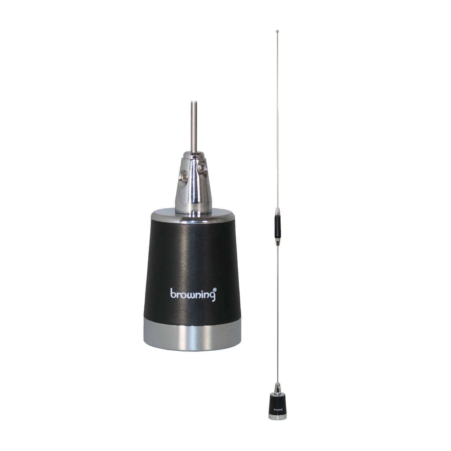 Front. Browning - Browning Br-450 200-watt 450 Mhz To 470 Mhz 5.5-dbd-gain Uhf Antenna With Nmo Mounting - Silver.