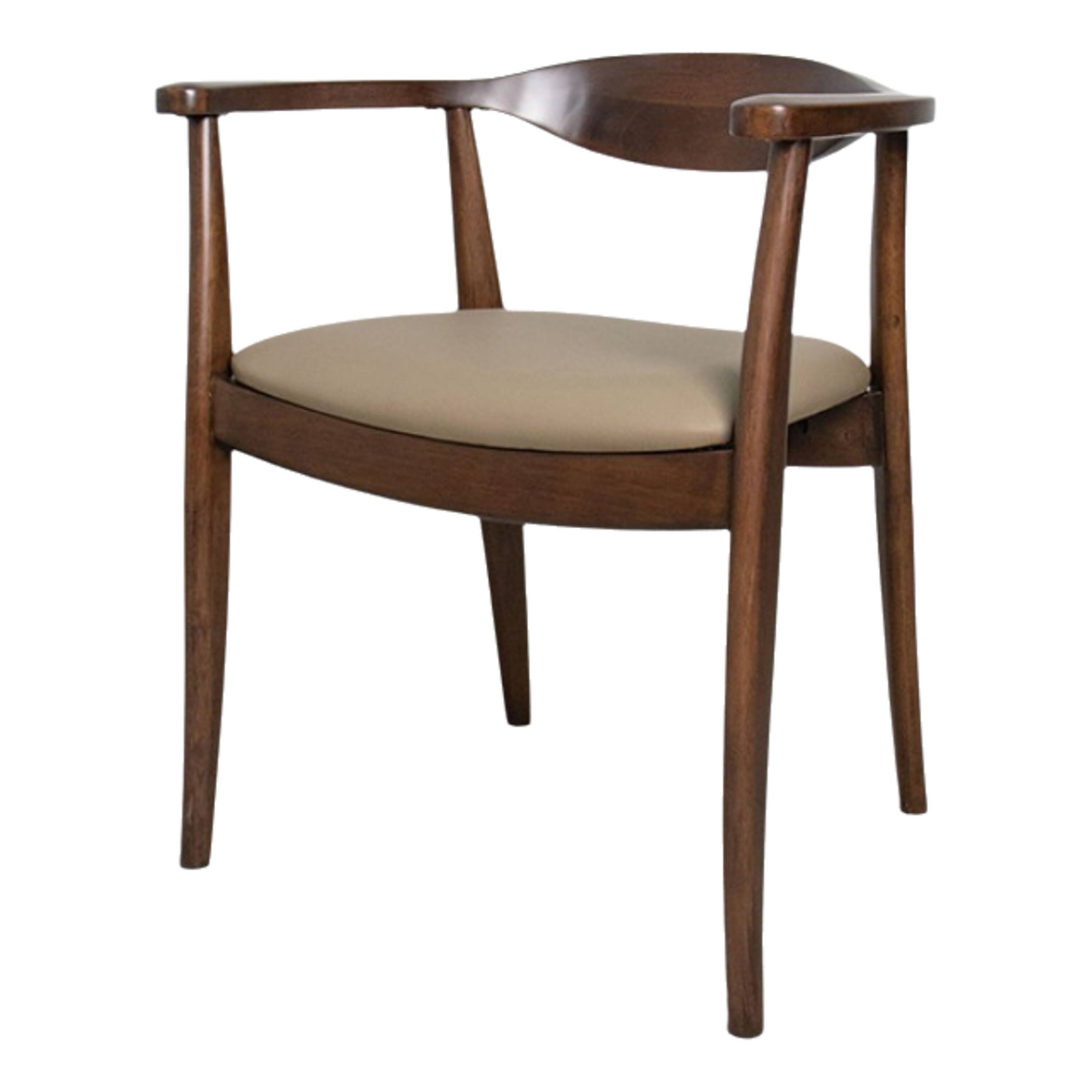 Alt View 1. Manhattan Lane - Niva 7pc Dining Table Set, 6 Fabric Side Chairs, Brown Full Solid Wood - Walnut Brown, Light Brown.