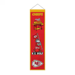 Sporticulture - Kansas City Chiefs 8" x 32" Icons Banner - Multicolor