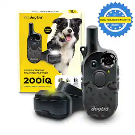 Dogtra - 200iQ Remote Training E Collar - 100 Levels, 1/2 Mile Range, Waterproof - Black Leopard
